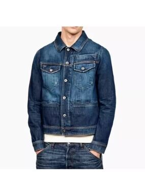 G-Star Raw D-STAQ 3D Deconstructed Denim Jacket Men's M Organic Cotton